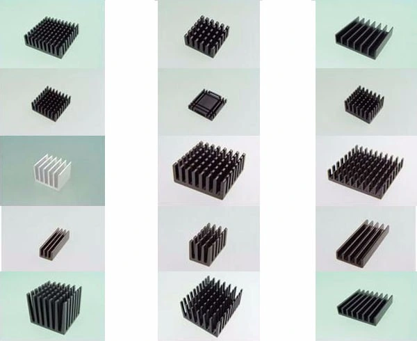 High Performance Aluminum Heat Sink Extrusion Profile with Grooving Prossing Precison CNC Machining Aluminum Radiator Parts Thickness Fins Heatsink