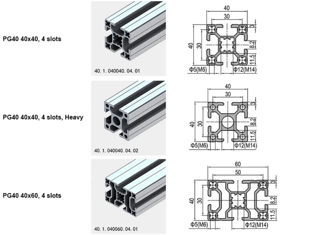 Custom 6063 20 30 40 45 50 60 Series Anodized Industrial Aluminum Profile Supplier T Slot Extruded Modular Frame System Aluminium Extrusion Profile