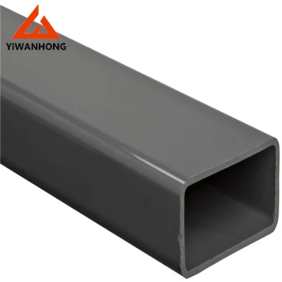 Tubería de aluminio anodizado negro