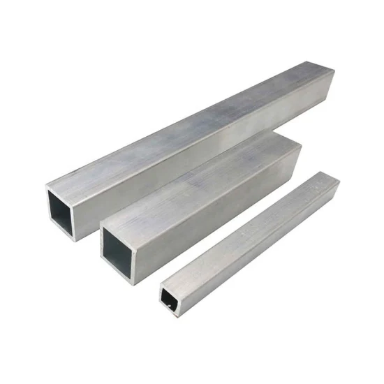Tubo rectangular de aluminio de 1 pulgada y 2 pulgadas con acabado de molino personalizado 6063 con precio favorable de 1 mm y 2 mm