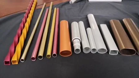 Fabricación de perfiles personalizados en China Extrusión de aluminio Redondo/Cuadrado/Tubo extruido ovalado/Tubería/Tubería/Tubería